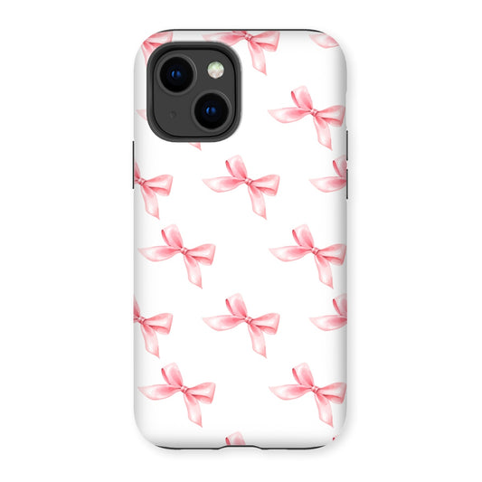 Pink & White Bow Phone Case